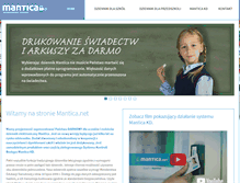 Tablet Screenshot of mantica.net